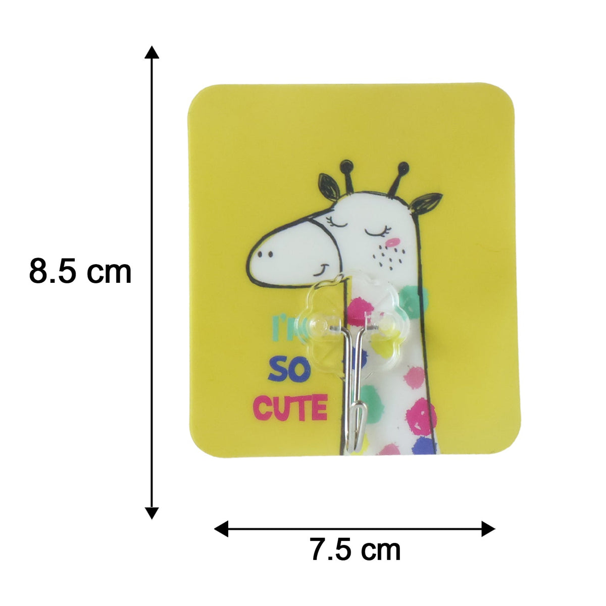 Mix Cartoon Self Adhesive Wall Hook For Keys Towels Home Organization (1 Pc)