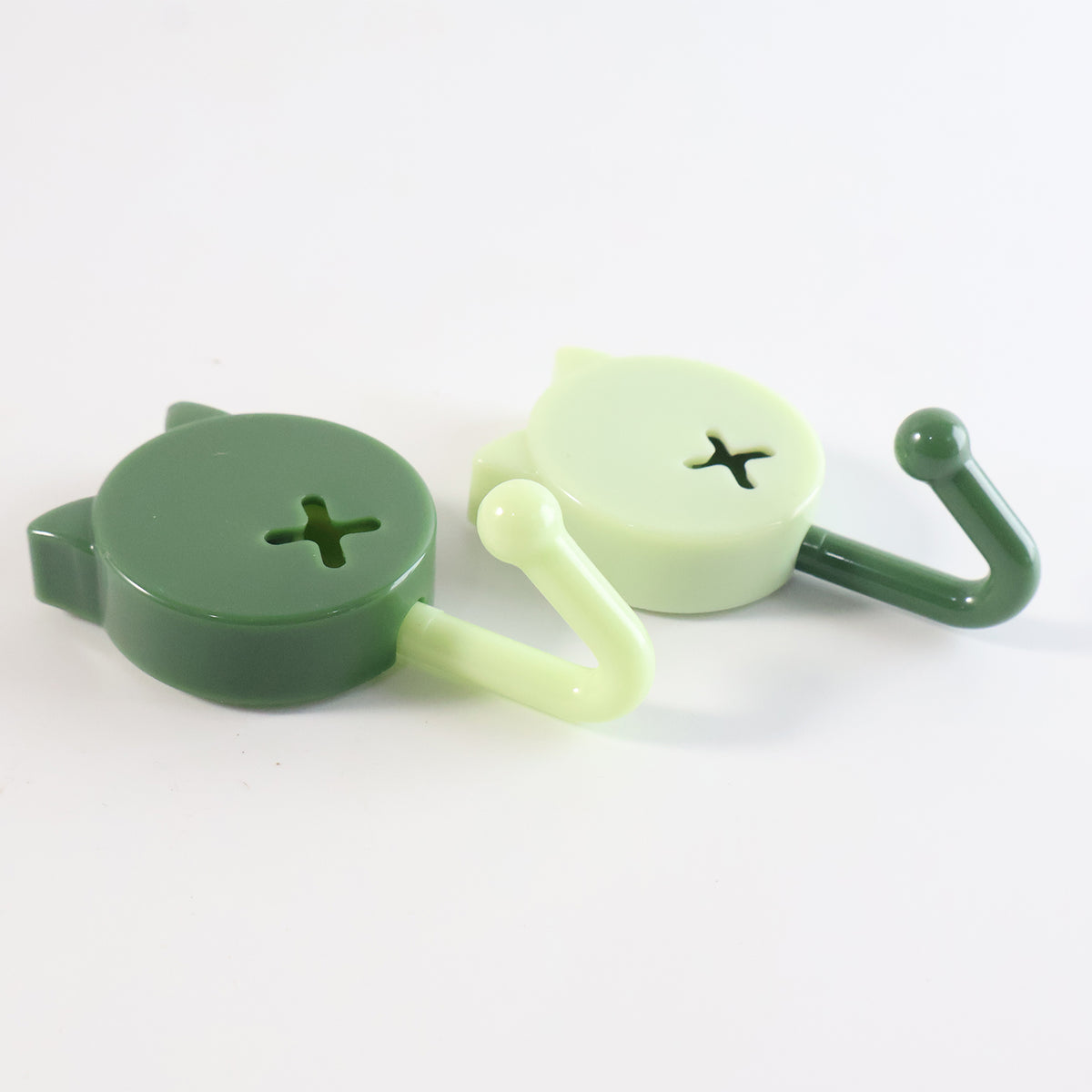 Self Adhesive Round Wall Hooks (10 Pc)