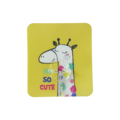 Mix Cartoon Self Adhesive Wall Hook For Keys Towels  Home Organization (1 Pc)