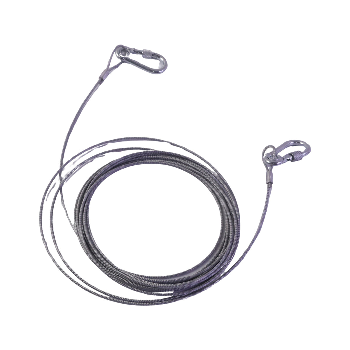 Heavy Duty Ss Wire Clothesline Rope With Locking Hooks For Home Laundry (10 M)